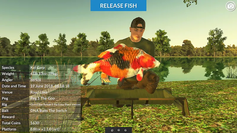 Postazione di pesca alla carpa in Carp Fishing Simulator